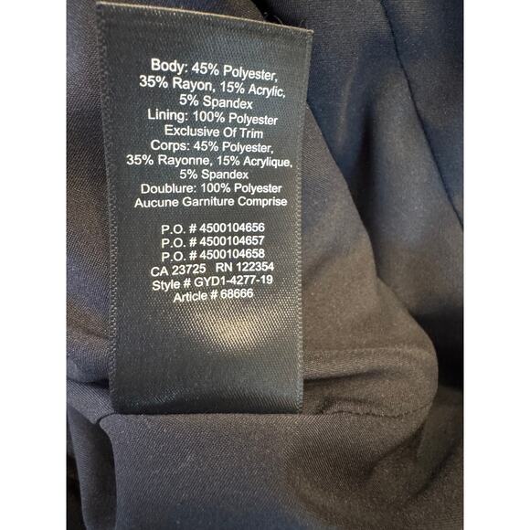 BABATON x ARITZIA Samuel Double Breasted Blazer Navy Everest Green Plaid SZ 0/XS - Picture 9 of 9